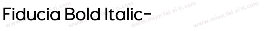 Fiducia Bold Italic字体转换